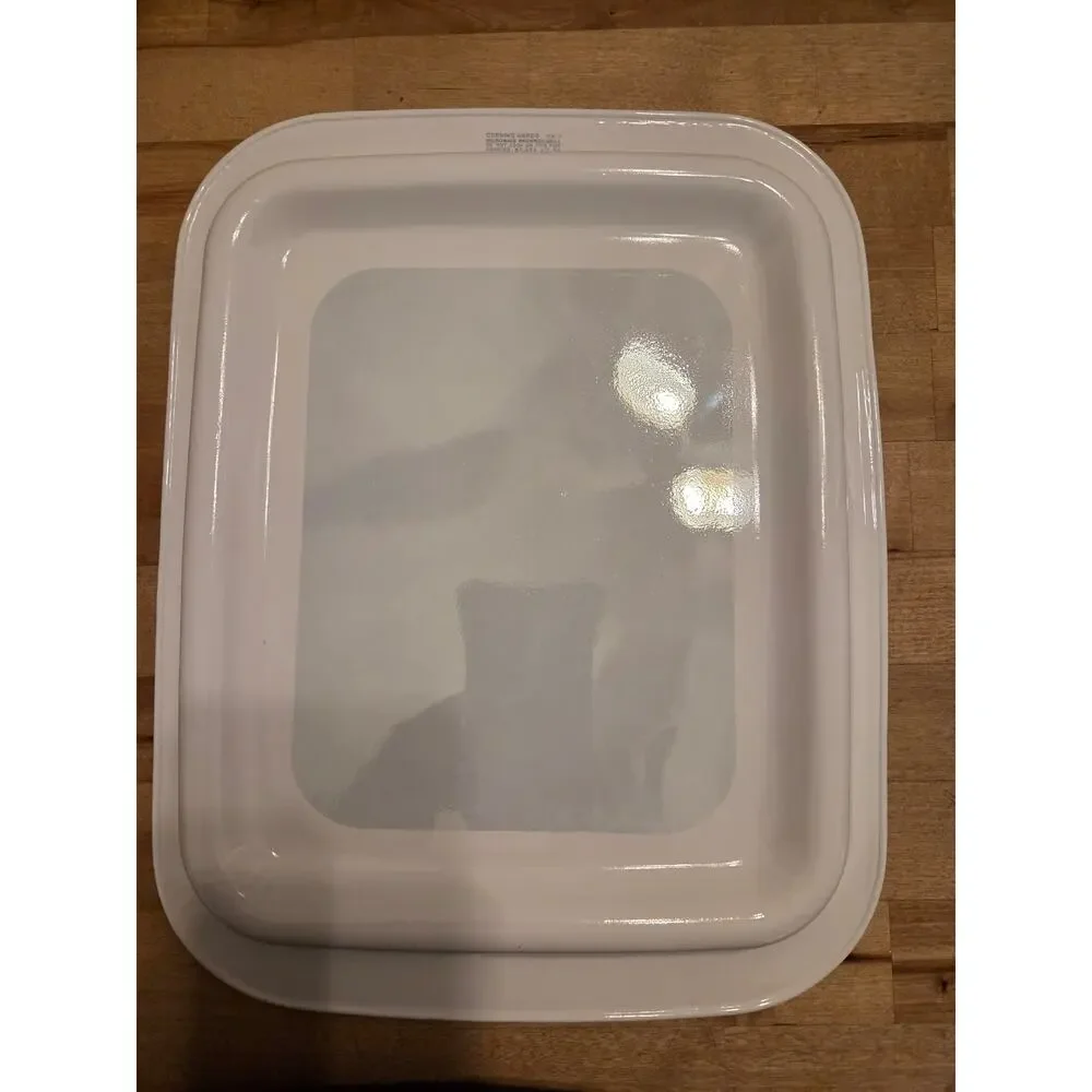 Vintage Corning Ware MW-3 Microwave Browner Grill Tray White 11.5 x 14 EXCELLENT